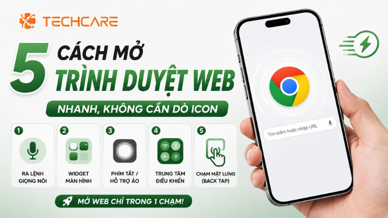 5 Cách Mở Trình Duyệt Web Trên Điện Thoại Nhanh, Không Cần Dò Icon