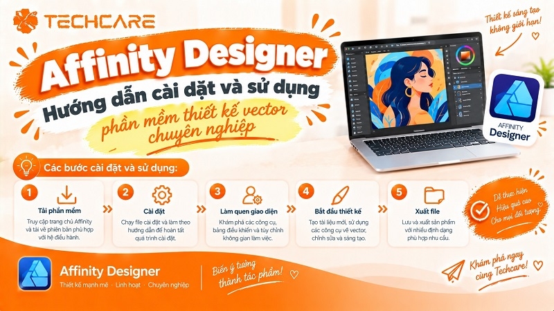 Affinity Designer: Hướng dẫn cài đặt và sử dụng phần mềm thiết kế vector chuyên nghiệp