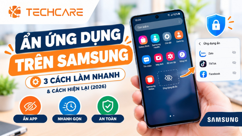 Ẩn Ứng Dụng Trên Samsung: 3 Cách Làm Nhanh Và Cách Hiện Lại (2026)