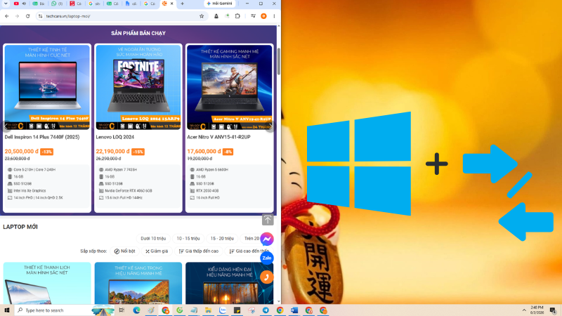 Cách chia đôi màn hình máy tính trên Windows 10 và 11 Cách chia đôi màn hình máy tính trên Windows 10 và 11