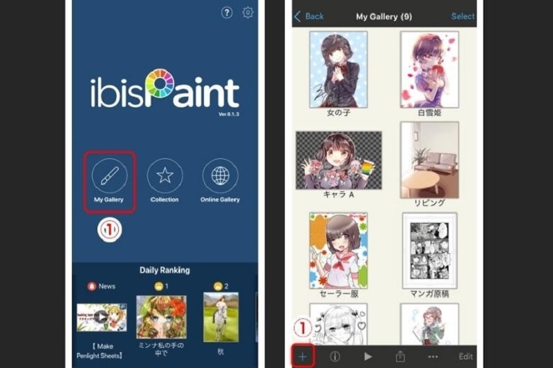 App vẽ trên điện thoại Ibis Paint X