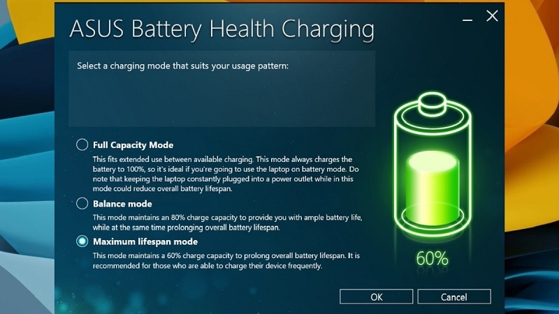 ASUS Battery Health Charging là gì? ASUS Battery Health Charging là gì?