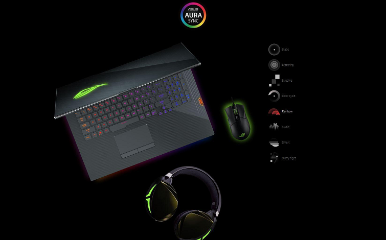 Đèn LED RGB được phân bổ bao quanh viền máy và hiệu ứng có thể tùy chỉnh.