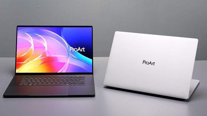 ASUS ProArt P16 laptop đồ họa mỏng nhẹ màu Neo White