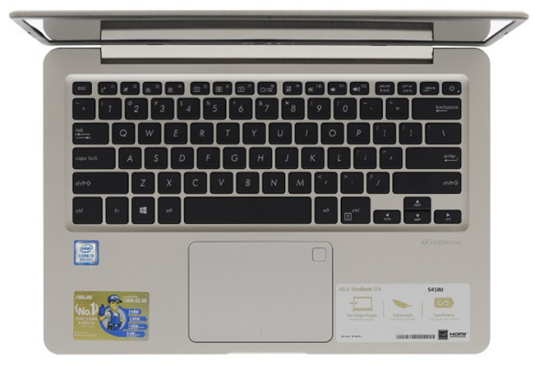 Touchpad được thiết kế với diện tích vừa phải