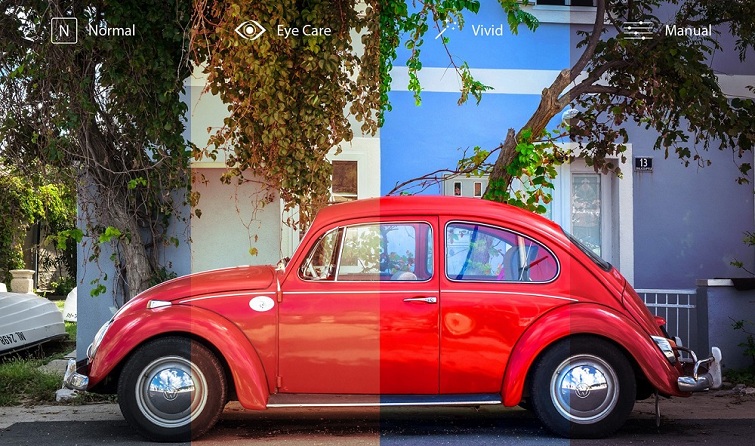 Bốn chế độ màu tùy chỉnh cho người dùng