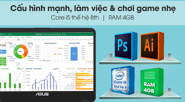 Cấu hình mạnh, phù hợp vừa làm vừa chơi game