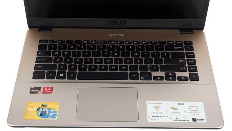 Touchpad rộng hết cỡ