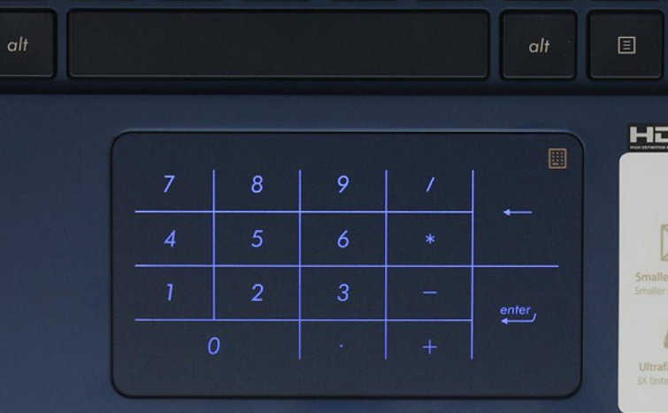 Touchpad được thiết kế với diện tích khá rộng