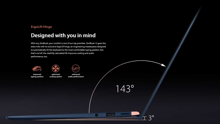 Biến đổi vị trí bàn phím đến một góc nghiêng hoàn hảo