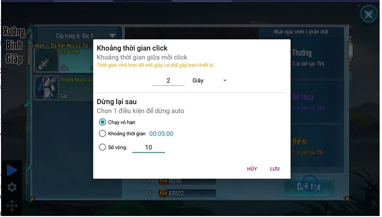 Tự động click – Tự động bấm