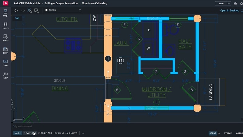 Tính năng nổi bật củaAutoCAD Web Tính năng nổi bật củaAutoCAD Web