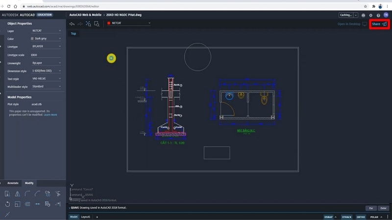 Thao tác chia sẻ bản vẽ AutoCAD Web cho thành viên khác Thao tác chia sẻ bản vẽ AutoCAD Web cho thành viên khác