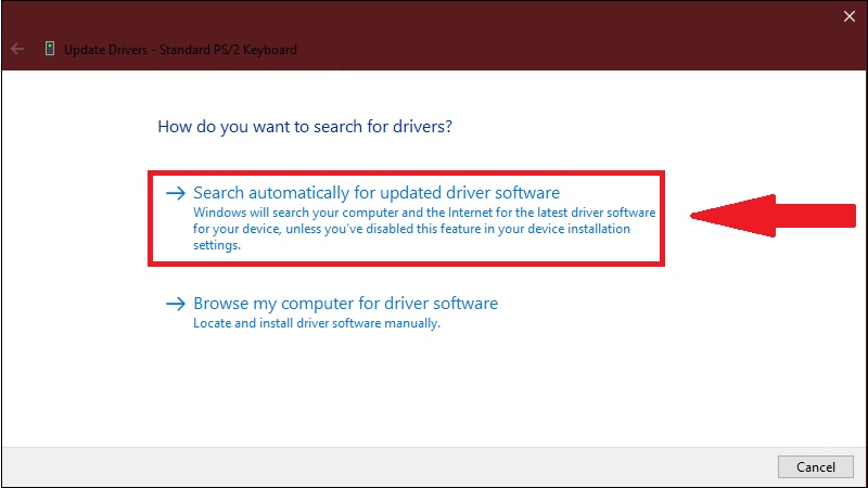 Cập nhật hoặc cài lại driver bước 3 Cập nhật hoặc cài lại driver bước 3