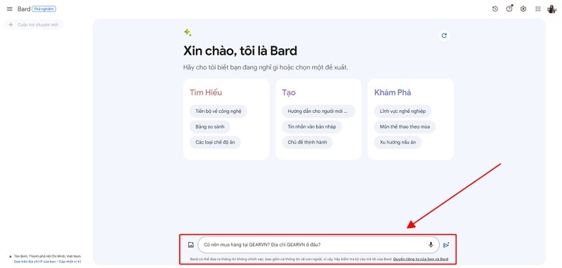 Nhấn nút Gửi