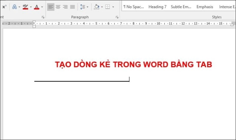 Nhấn vào phím Tab