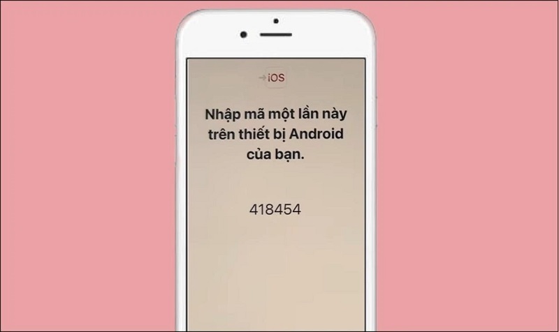 Sẽ có một mã xác nhận được hiển thị trên màn hình điện thoại