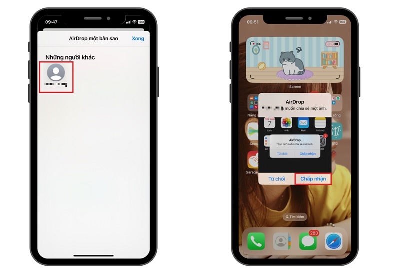 Nhấn nút Chấp nhận
