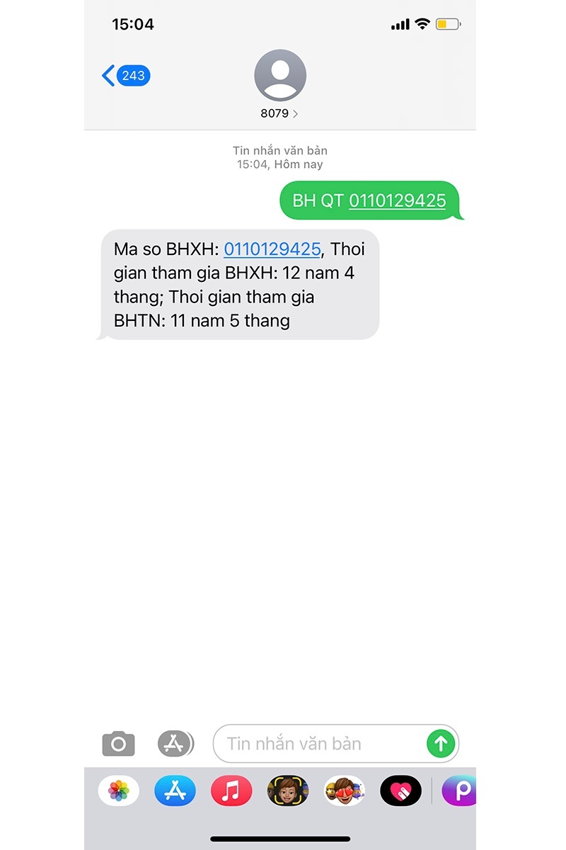 Bạn sẽ nhận được thông tin cần tra, mà không cần phải nhập mã OTP