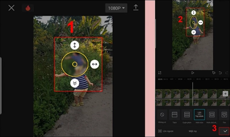 Chọn vào dấu tích để lưu lại video
