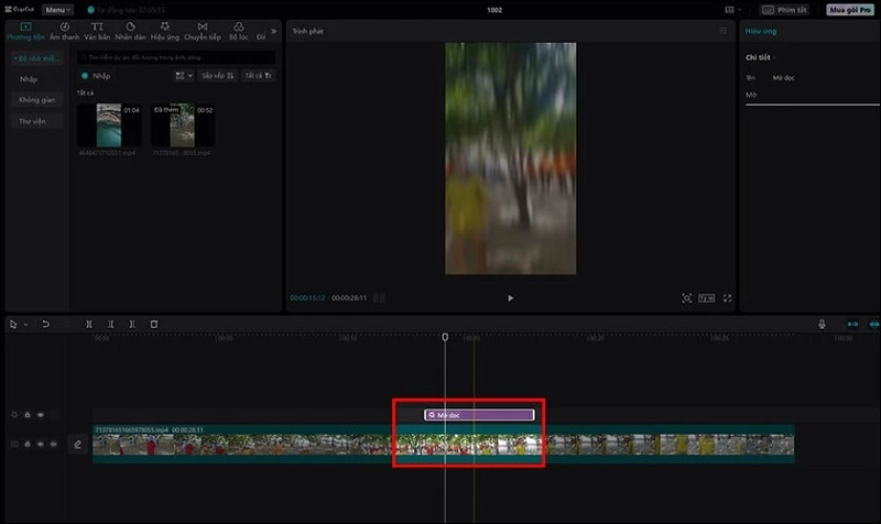 Tùy chỉnh độ mờ lại theo ý muốn