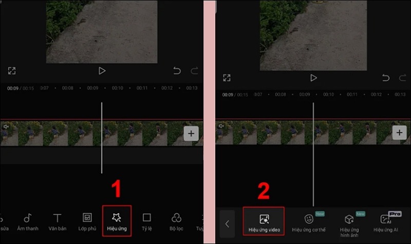 Chọn Hiệu ứng video