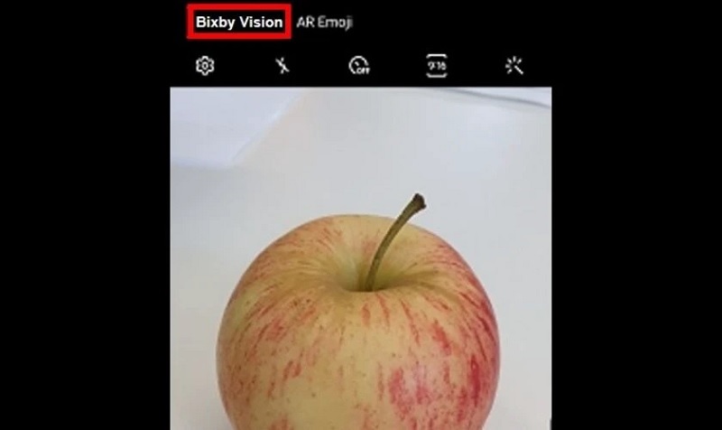 Chọn vào mục Bixby Vision