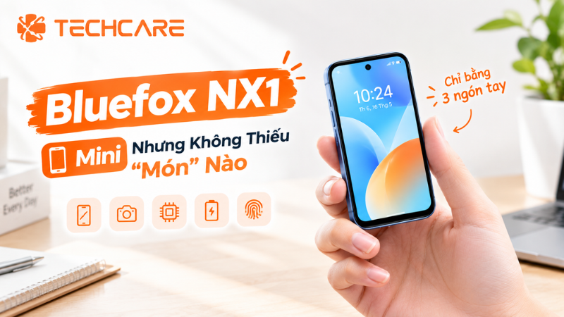 Bluefox NX1 — Điện Thoại Mini Nhỏ Bằng 3 Ngón Tay Nhưng Không Thiếu Món Nào