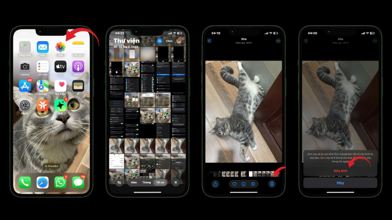 Các Bước Xóa Ảnh Vĩnh Viễn Trên iPhone