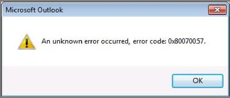 Xuất hiện mã lỗi Error code 0x80070057 khi cài win 7