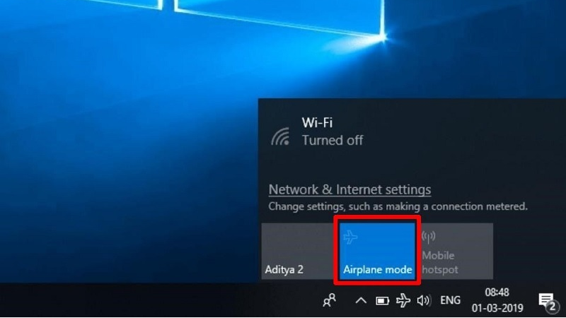 Lỗi laptop Asus không kết nối được mạng wifi
