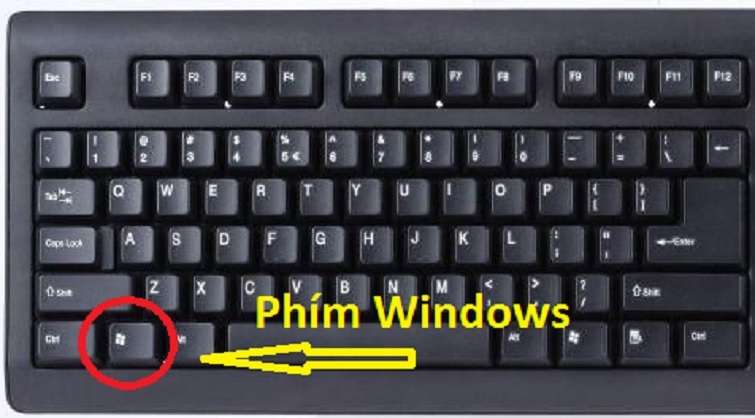 Sử dụng phím tắt với phím Windows