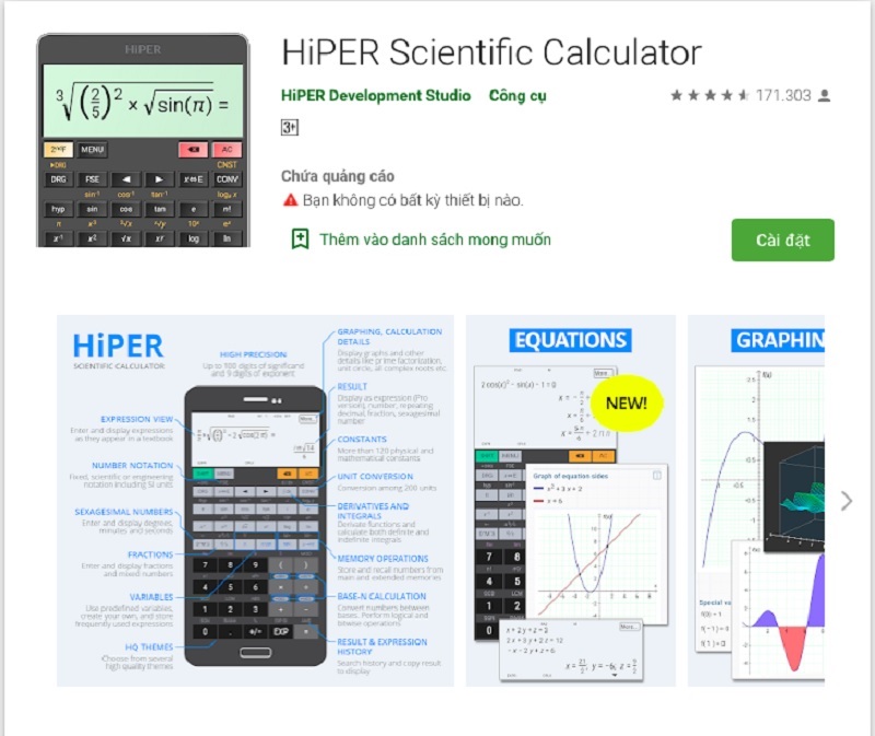 HiPER Scientific Calculator