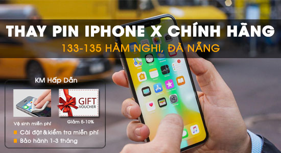 Thay pin Iphone X tại Techcare Đà Nẵng