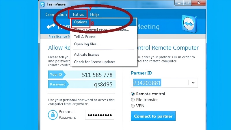Bật máy tính từ xa bằng TeamViewer bước 3 Bật máy tính từ xa bằng TeamViewer bước 3