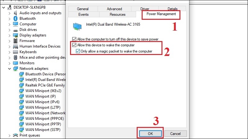 Bật Wake on LAN trong BIOS và Windows bước 5 Bật Wake on LAN trong BIOS và Windows bước 5