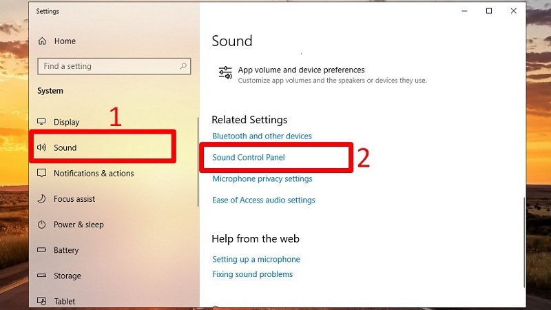 Mở Sound Control Panel và chọn thẻ Recording trong Windows 10