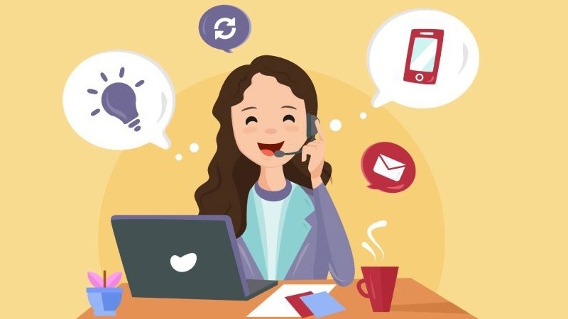 Nhắn tin, gọi điện và gửi email