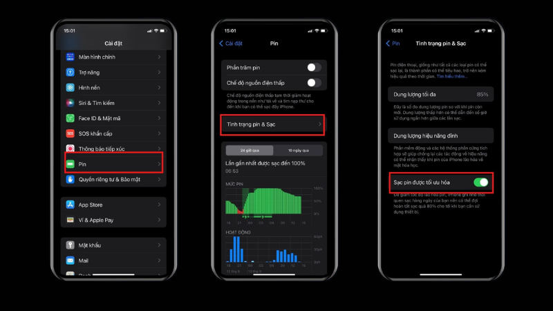Cách Bật Sạc Pin Được Tối Ưu Hoá Trên iPhone