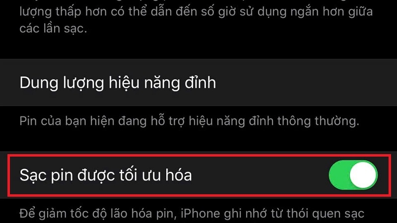 Hướng dẫn cách bật tối ưu hóa sạc pin trên iPhone