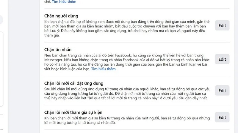 Chọn vào mục Chặn tin nhắn