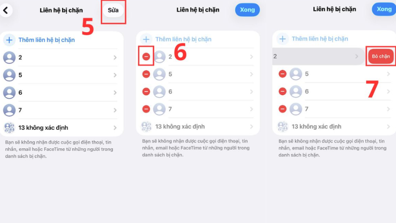 Cách Bỏ Chặn Số Điện Thoại Trên iPhone b3