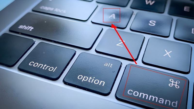 Dùng Command + A để bôi đen toàn bộ văn bản trên MacBook Dùng Command + A để bôi đen toàn bộ văn bản trên MacBook