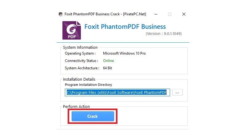 Kích hoạt phần mềm Foxit Phantom 10 Full Crack