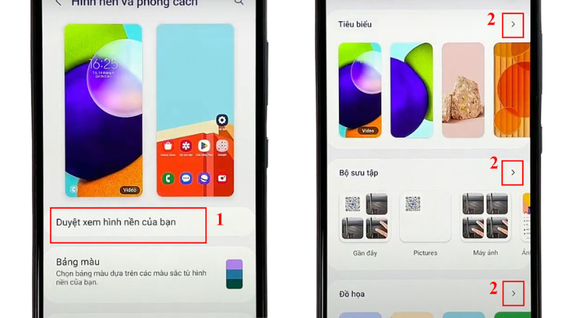 Cách cài đặt hình nền mặc định Samsung đơn giản