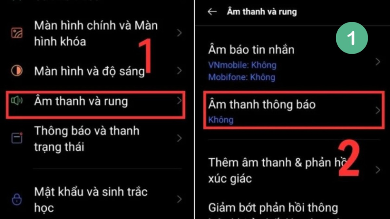 Cách cài nhạc chuông tin nhắn trên OPPO