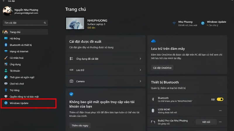Cập nhật Win 11 qua Windows Update bước 2 Cập nhật Win 11 qua Windows Update bước 2