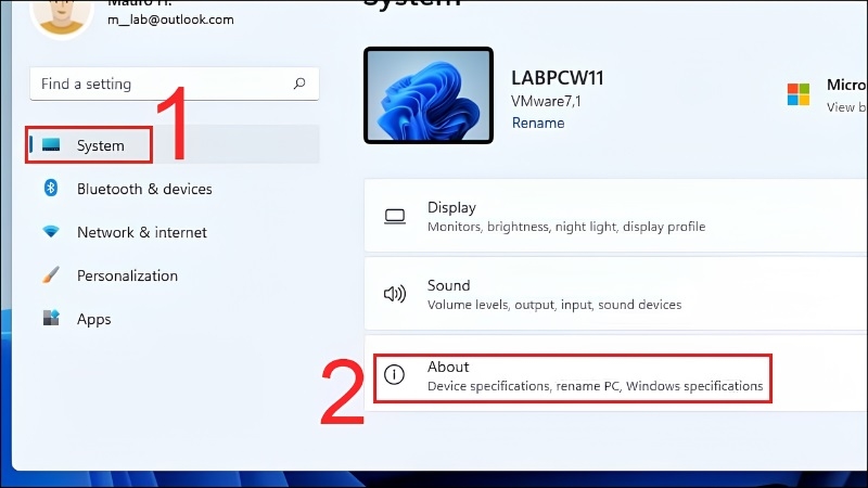 Cách kiểm tra thông tin máy win 11 bước 2 Cách kiểm tra thông tin máy win 11 bước 2