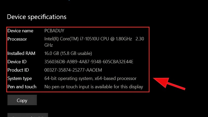 Cách kiểm tra thông tin máy win 11 bước 3 Cách kiểm tra thông tin máy win 11 bước 3