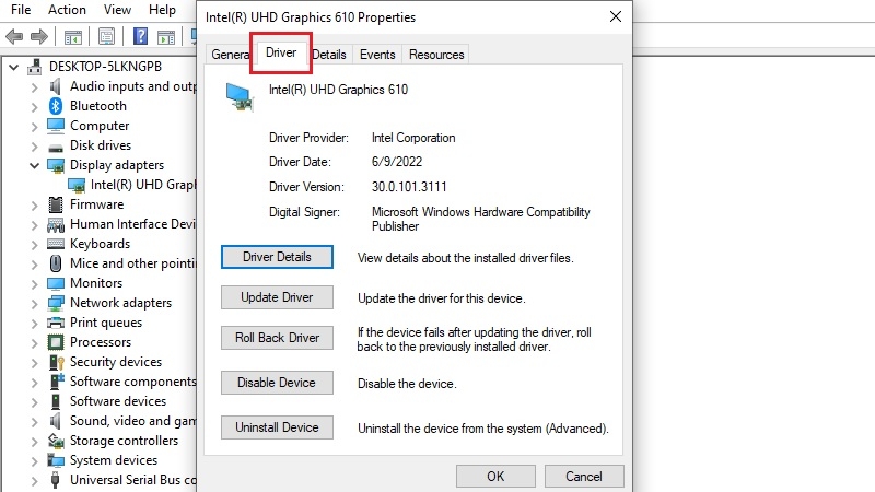 Cập nhật driver card màn hình bằng Device Manager bước 5 Cập nhật driver card màn hình bằng Device Manager bước 5
